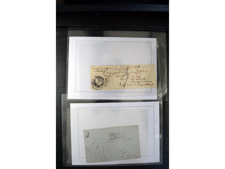 1740/1850 (ca.), rd. 60 Briefe nach Luxemburg, dabei einige Stücke an den österreichischen Gouverneur Graf Neipperg, alles be