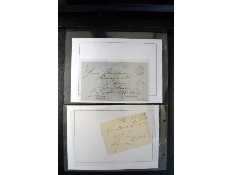 1740/1850 (ca.), rd. 60 Briefe nach Luxemburg, dabei einige Stücke an den österreichischen Gouverneur Graf Neipperg, alles be
