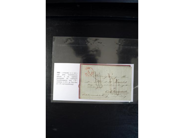 1740/1850 (ca.), rd. 60 Briefe nach Luxemburg, dabei einige Stücke an den österreichischen Gouverneur Graf Neipperg, alles be