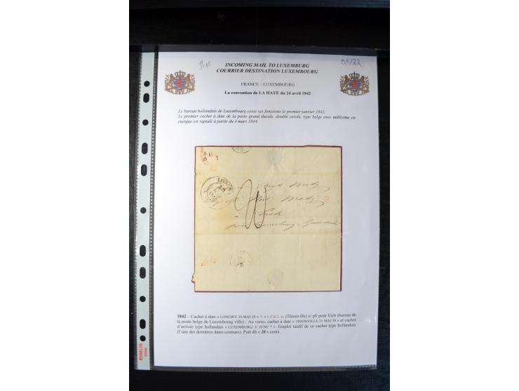 1740/1850 (ca.), rd. 60 Briefe nach Luxemburg, dabei einige Stücke an den österreichischen Gouverneur Graf Neipperg, alles be