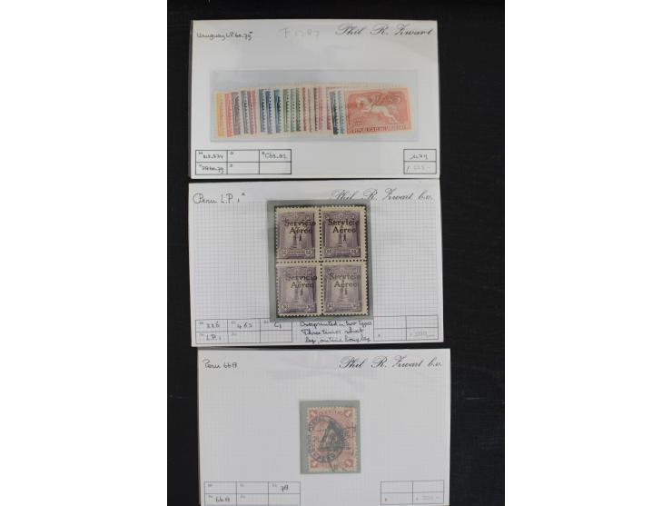 1870/1950 (ca.), kleine Partie besserer Werte und kpl. Ausgaben, viel Lateinamerike, u.a. Mexico Mi. 690 (2) und 698