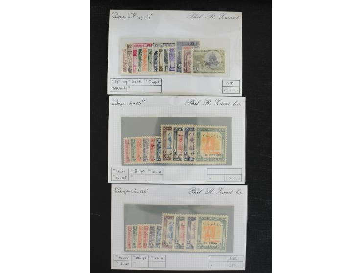 1870/1950 (ca.), kleine Partie besserer Werte und kpl. Ausgaben, viel Lateinamerike, u.a. Mexico Mi. 690 (2) und 698