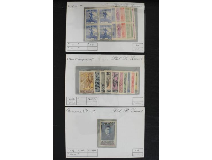 1870/1950 (ca.), kleine Partie besserer Werte und kpl. Ausgaben, viel Lateinamerike, u.a. Mexico Mi. 690 (2) und 698