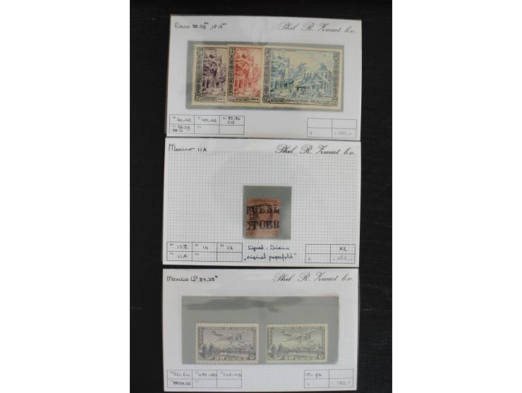 1870/1950 (ca.), kleine Partie besserer Werte und kpl. Ausgaben, viel Lateinamerike, u.a. Mexico Mi. 690 (2) und 698