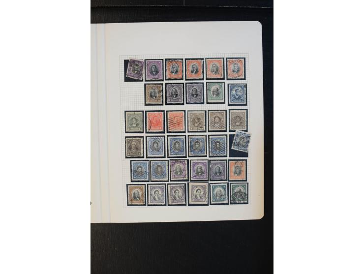 1856/1936, schöne gestempelte Sammlung, dabei Argentinien mit Buenos Aires Mi.-Nr. 2, 5, 7, 9(3) und 11 gestempelt, außerdem 
