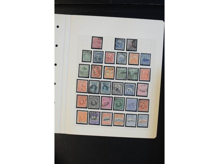 1856/1936, schöne gestempelte Sammlung, dabei Argentinien mit Buenos Aires Mi.-Nr. 2, 5, 7, 9(3) und 11 gestempelt, außerdem 