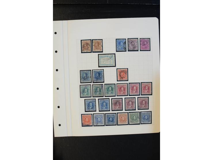 1856/1936, schöne gestempelte Sammlung, dabei Argentinien mit Buenos Aires Mi.-Nr. 2, 5, 7, 9(3) und 11 gestempelt, außerdem 
