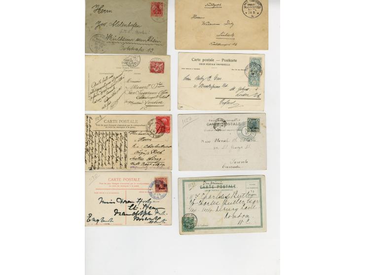 LEVANTE: 1891/1916, interessante Sammlung von Briefen und Karten, dabei auch Marine-Schiffspost, etwas unterschiedliche Erhal