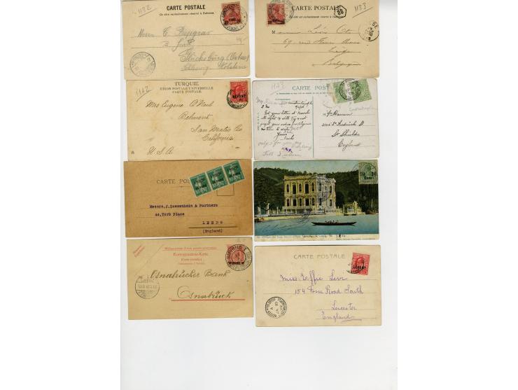 LEVANTE: 1891/1916, interessante Sammlung von Briefen und Karten, dabei auch Marine-Schiffspost, etwas unterschiedliche Erhal