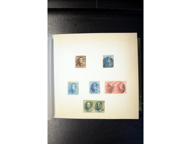 1840/1905 (ca.), sehr schöen und hochwertige fast ausnahmslos gestempelte Sammlung, dabei Belgien Mi.-Nr. 1-2, Frankreich Mi.