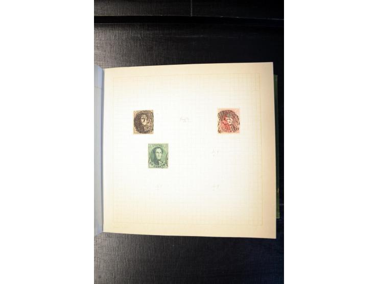 1840/1905 (ca.), sehr schöen und hochwertige fast ausnahmslos gestempelte Sammlung, dabei Belgien Mi.-Nr. 1-2, Frankreich Mi.