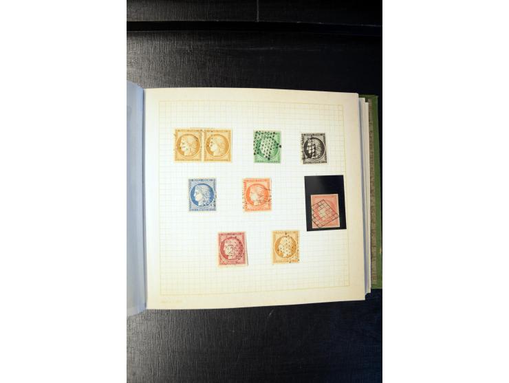 1840/1905 (ca.), sehr schöen und hochwertige fast ausnahmslos gestempelte Sammlung, dabei Belgien Mi.-Nr. 1-2, Frankreich Mi.