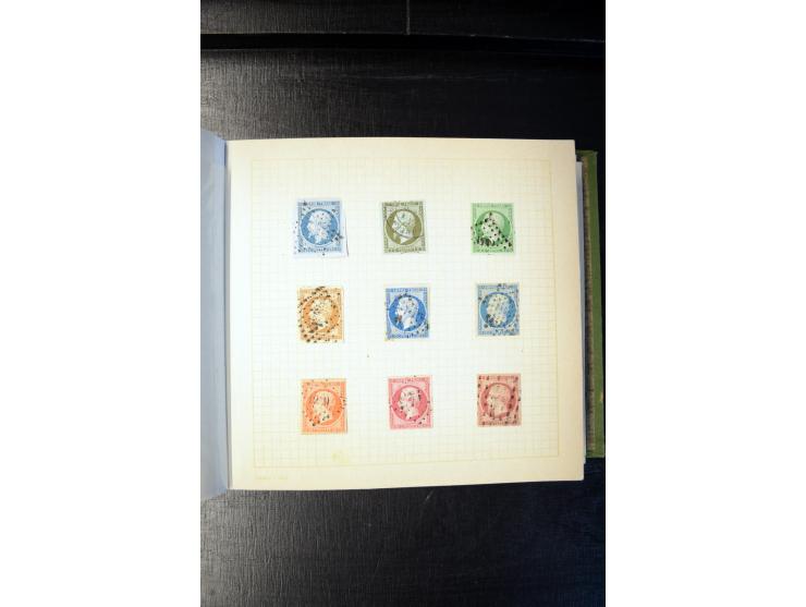 1840/1905 (ca.), sehr schöen und hochwertige fast ausnahmslos gestempelte Sammlung, dabei Belgien Mi.-Nr. 1-2, Frankreich Mi.