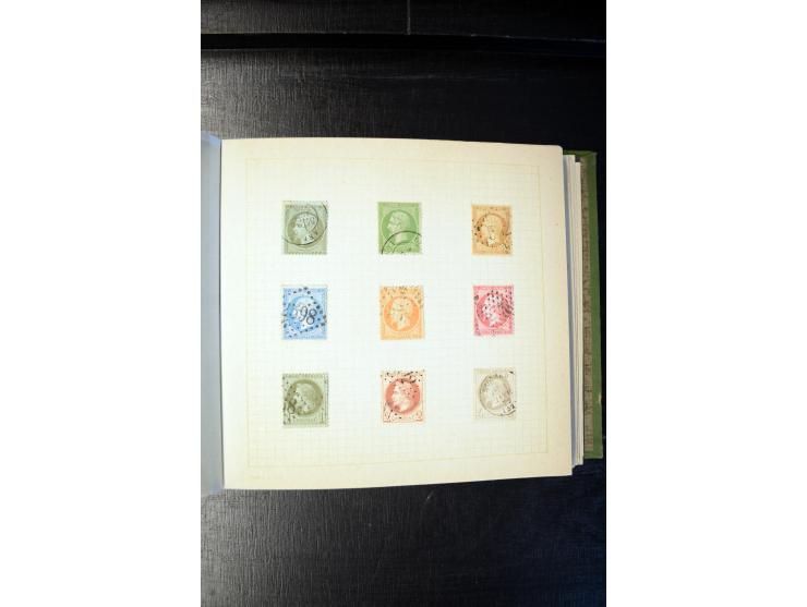 1840/1905 (ca.), sehr schöen und hochwertige fast ausnahmslos gestempelte Sammlung, dabei Belgien Mi.-Nr. 1-2, Frankreich Mi.