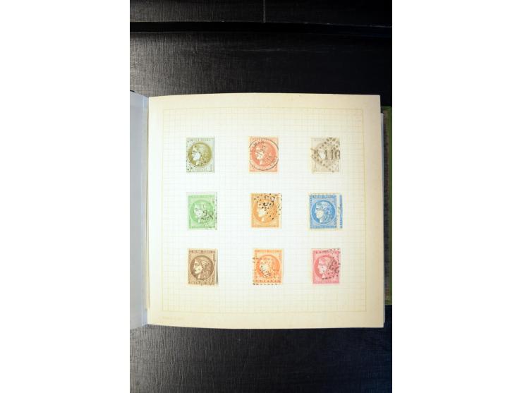 1840/1905 (ca.), sehr schöen und hochwertige fast ausnahmslos gestempelte Sammlung, dabei Belgien Mi.-Nr. 1-2, Frankreich Mi.