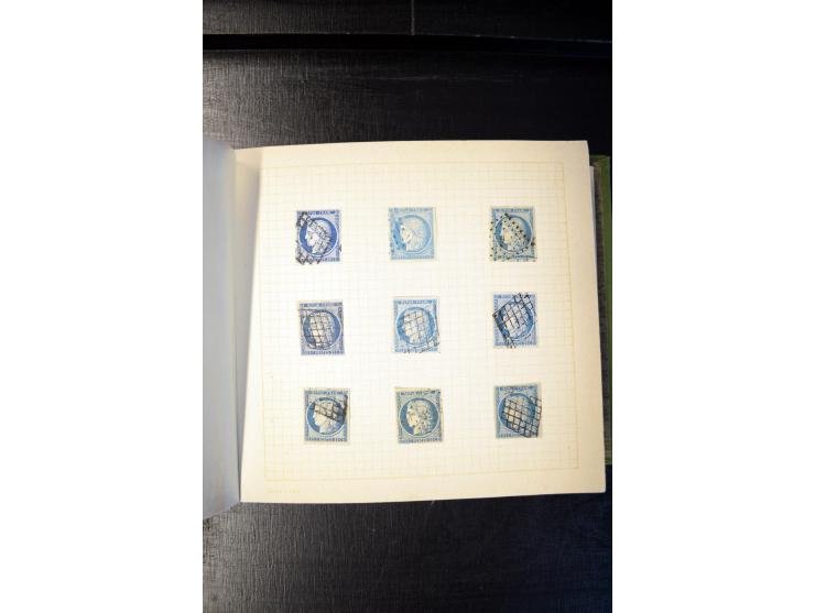 1840/1905 (ca.), sehr schöen und hochwertige fast ausnahmslos gestempelte Sammlung, dabei Belgien Mi.-Nr. 1-2, Frankreich Mi.