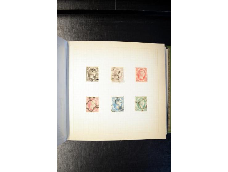 1840/1905 (ca.), sehr schöen und hochwertige fast ausnahmslos gestempelte Sammlung, dabei Belgien Mi.-Nr. 1-2, Frankreich Mi.