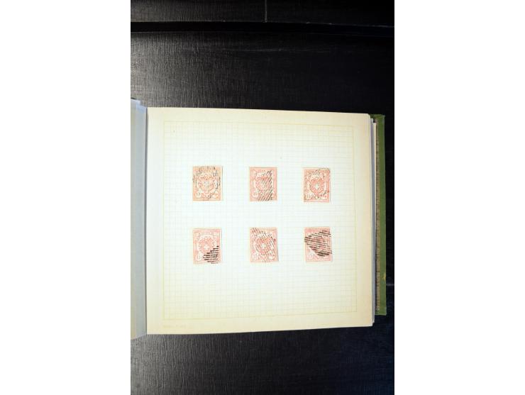 1840/1905 (ca.), sehr schöen und hochwertige fast ausnahmslos gestempelte Sammlung, dabei Belgien Mi.-Nr. 1-2, Frankreich Mi.