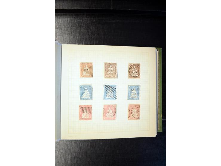 1840/1905 (ca.), sehr schöen und hochwertige fast ausnahmslos gestempelte Sammlung, dabei Belgien Mi.-Nr. 1-2, Frankreich Mi.