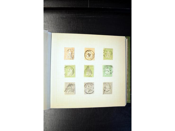 1840/1905 (ca.), sehr schöen und hochwertige fast ausnahmslos gestempelte Sammlung, dabei Belgien Mi.-Nr. 1-2, Frankreich Mi.