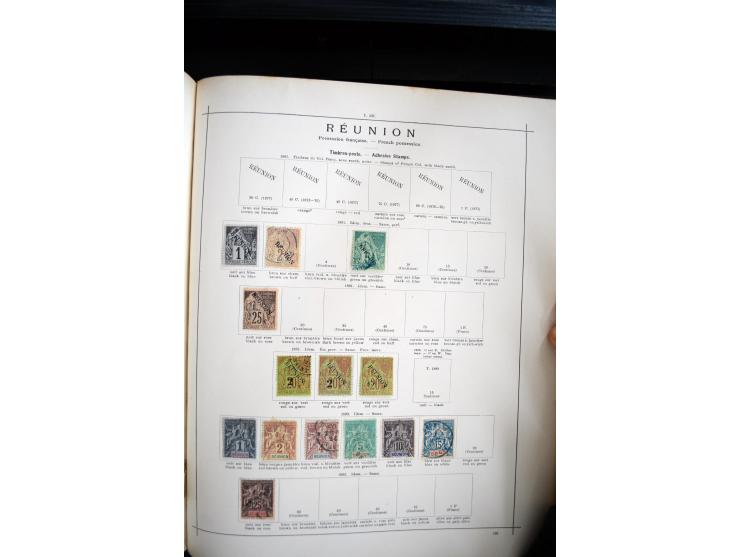 1840/1900, sehr schöne ungebrauchte und gestempelte Sammlung in zwei alten "Senf-Alben", dabei viele bessere Werte, u.a. Groß