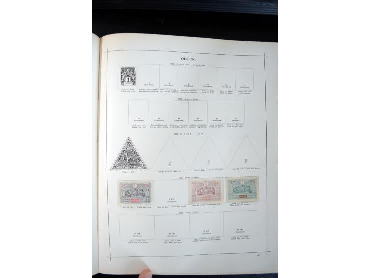 1840/1900, sehr schöne ungebrauchte und gestempelte Sammlung in zwei alten "Senf-Alben", dabei viele bessere Werte, u.a. Groß