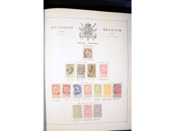 1840/1900, sehr schöne ungebrauchte und gestempelte Sammlung in zwei alten "Senf-Alben", dabei viele bessere Werte, u.a. Groß