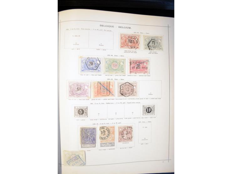 1840/1900, sehr schöne ungebrauchte und gestempelte Sammlung in zwei alten "Senf-Alben", dabei viele bessere Werte, u.a. Groß