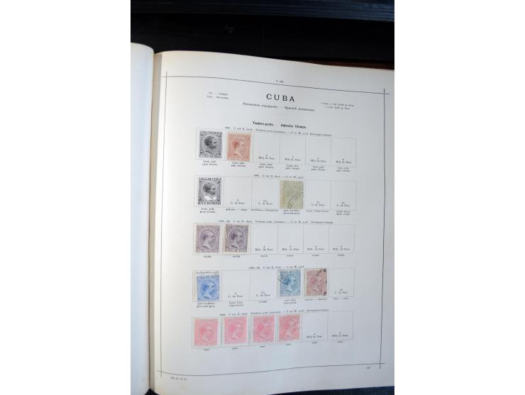 1840/1900, sehr schöne ungebrauchte und gestempelte Sammlung in zwei alten "Senf-Alben", dabei viele bessere Werte, u.a. Groß