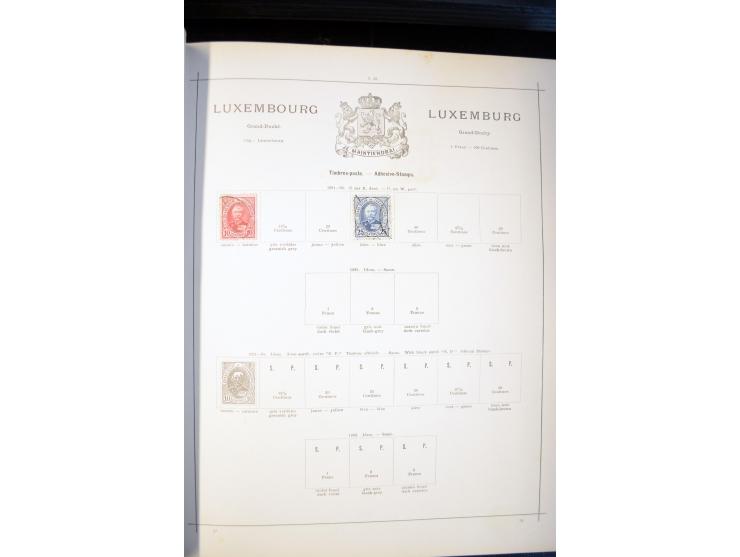 1840/1900, sehr schöne ungebrauchte und gestempelte Sammlung in zwei alten "Senf-Alben", dabei viele bessere Werte, u.a. Groß