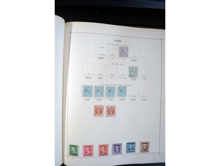 1840/1900, sehr schöne ungebrauchte und gestempelte Sammlung in zwei alten "Senf-Alben", dabei viele bessere Werte, u.a. Groß
