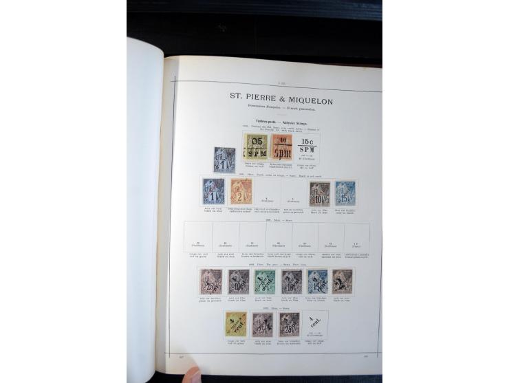 1840/1900, sehr schöne ungebrauchte und gestempelte Sammlung in zwei alten "Senf-Alben", dabei viele bessere Werte, u.a. Groß