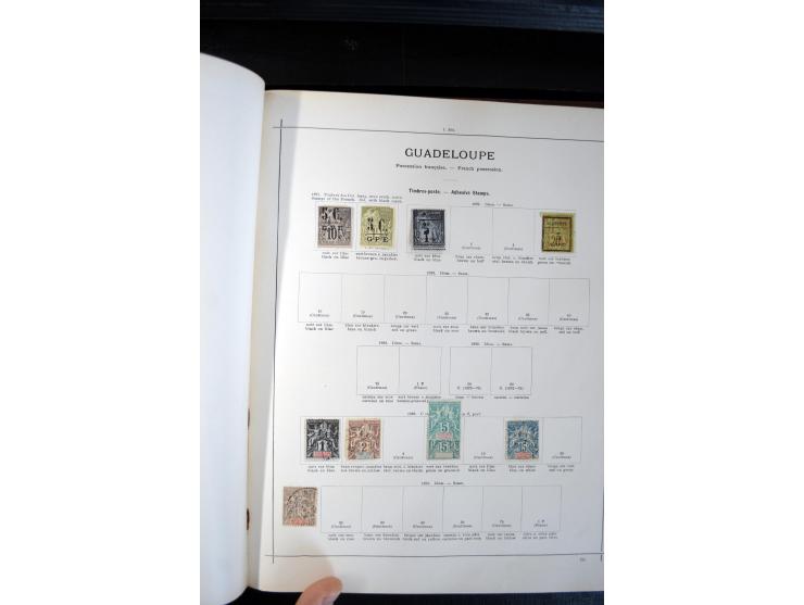 1840/1900, sehr schöne ungebrauchte und gestempelte Sammlung in zwei alten "Senf-Alben", dabei viele bessere Werte, u.a. Groß