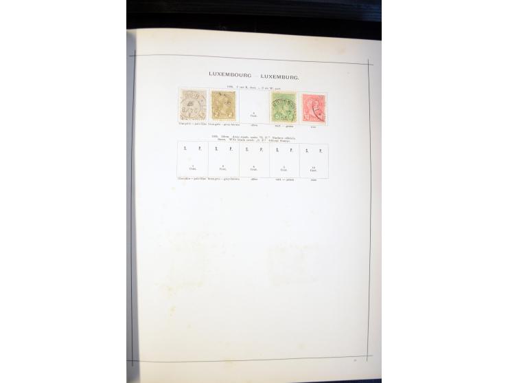 1840/1900, sehr schöne ungebrauchte und gestempelte Sammlung in zwei alten "Senf-Alben", dabei viele bessere Werte, u.a. Groß