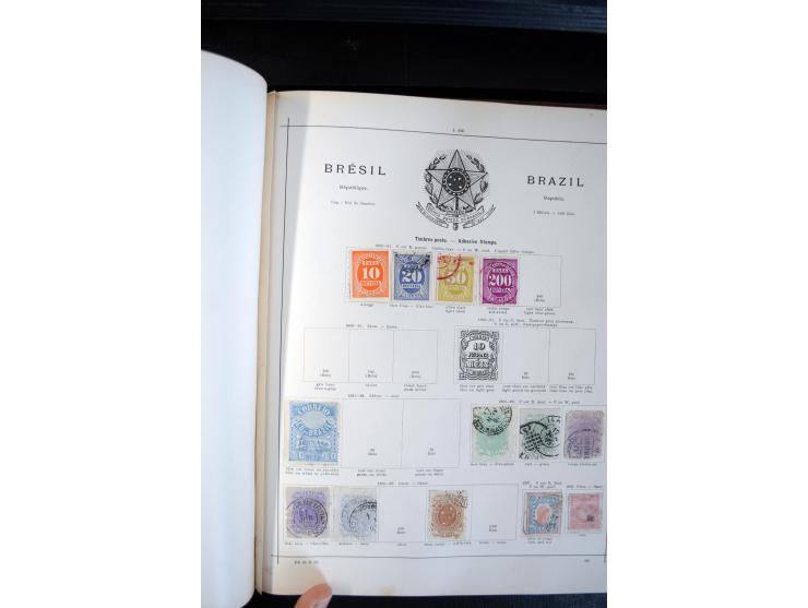 1840/1900, sehr schöne ungebrauchte und gestempelte Sammlung in zwei alten "Senf-Alben", dabei viele bessere Werte, u.a. Groß