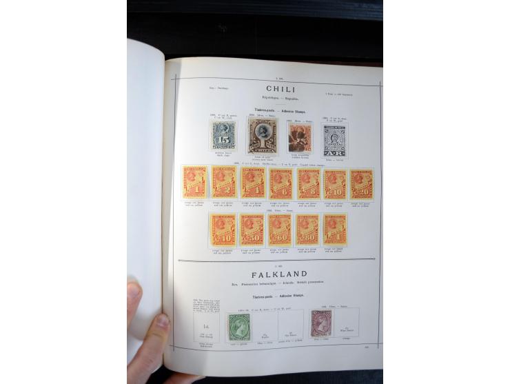 1840/1900, sehr schöne ungebrauchte und gestempelte Sammlung in zwei alten "Senf-Alben", dabei viele bessere Werte, u.a. Groß