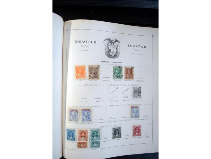 1840/1900, sehr schöne ungebrauchte und gestempelte Sammlung in zwei alten "Senf-Alben", dabei viele bessere Werte, u.a. Groß