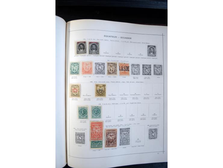 1840/1900, sehr schöne ungebrauchte und gestempelte Sammlung in zwei alten "Senf-Alben", dabei viele bessere Werte, u.a. Groß