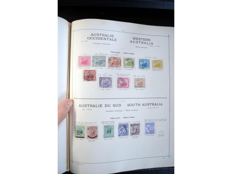 1840/1900, sehr schöne ungebrauchte und gestempelte Sammlung in zwei alten "Senf-Alben", dabei viele bessere Werte, u.a. Groß