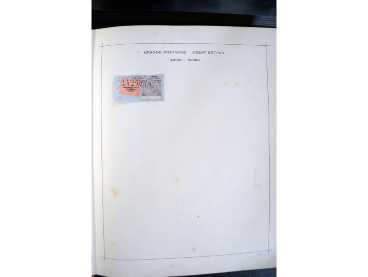 1840/1900, sehr schöne ungebrauchte und gestempelte Sammlung in zwei alten "Senf-Alben", dabei viele bessere Werte, u.a. Groß