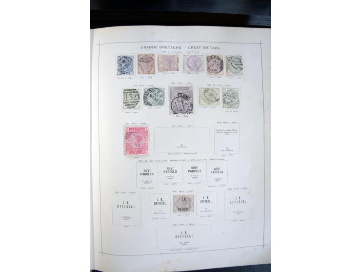 1840/1900, sehr schöne ungebrauchte und gestempelte Sammlung in zwei alten "Senf-Alben", dabei viele bessere Werte, u.a. Groß