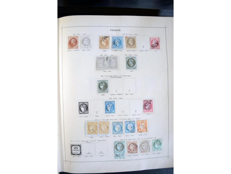 1840/1900, sehr schöne ungebrauchte und gestempelte Sammlung in zwei alten "Senf-Alben", dabei viele bessere Werte, u.a. Groß
