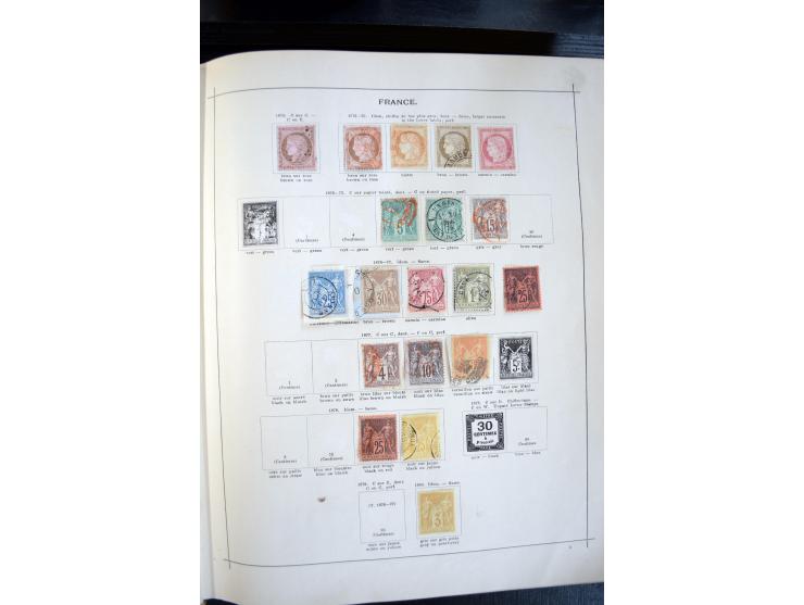 1840/1900, sehr schöne ungebrauchte und gestempelte Sammlung in zwei alten "Senf-Alben", dabei viele bessere Werte, u.a. Groß