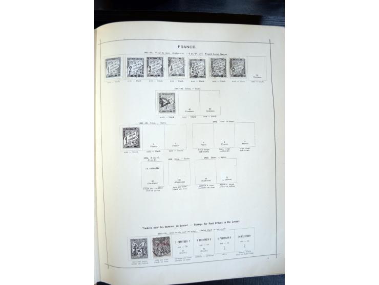 1840/1900, sehr schöne ungebrauchte und gestempelte Sammlung in zwei alten "Senf-Alben", dabei viele bessere Werte, u.a. Groß