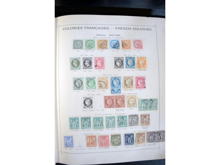 1840/1900, sehr schöne ungebrauchte und gestempelte Sammlung in zwei alten "Senf-Alben", dabei viele bessere Werte, u.a. Groß
