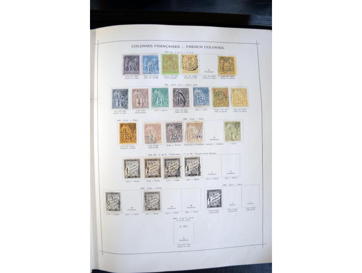 1840/1900, sehr schöne ungebrauchte und gestempelte Sammlung in zwei alten "Senf-Alben", dabei viele bessere Werte, u.a. Groß
