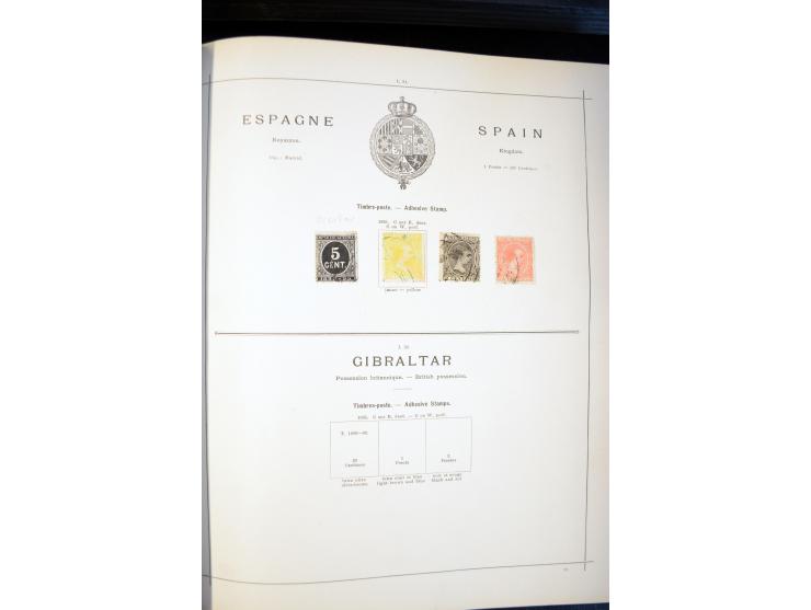 1840/1900, sehr schöne ungebrauchte und gestempelte Sammlung in zwei alten "Senf-Alben", dabei viele bessere Werte, u.a. Groß