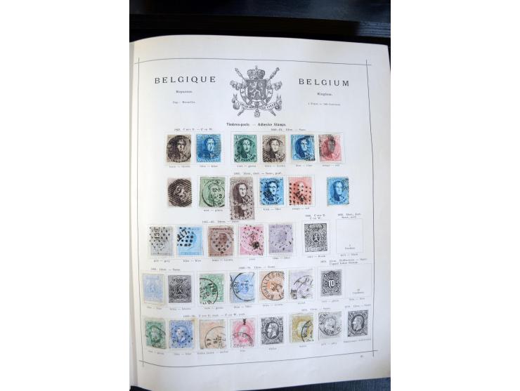 1840/1900, sehr schöne ungebrauchte und gestempelte Sammlung in zwei alten "Senf-Alben", dabei viele bessere Werte, u.a. Groß