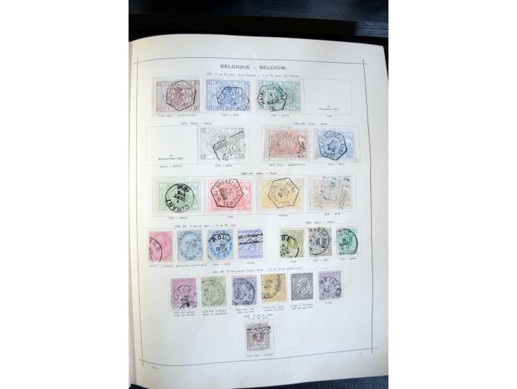1840/1900, sehr schöne ungebrauchte und gestempelte Sammlung in zwei alten "Senf-Alben", dabei viele bessere Werte, u.a. Groß