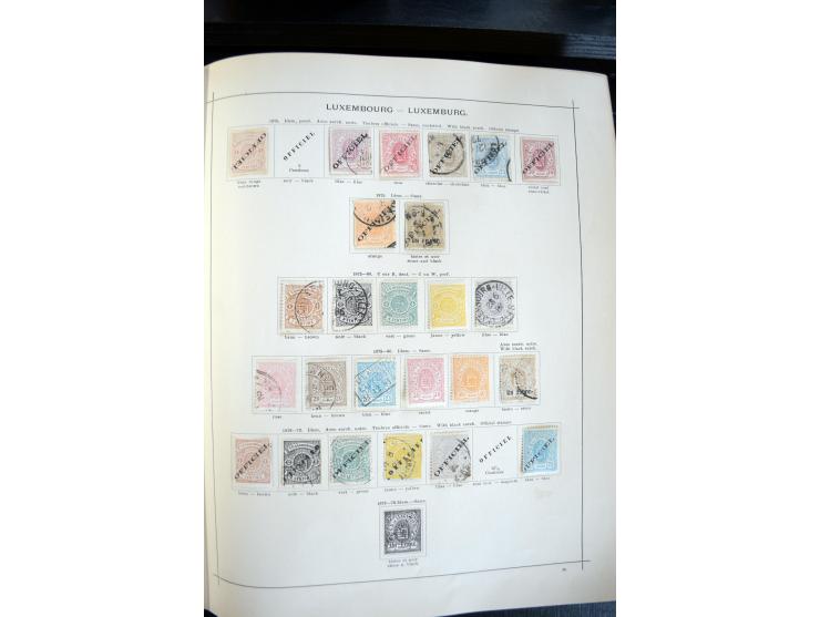 1840/1900, sehr schöne ungebrauchte und gestempelte Sammlung in zwei alten "Senf-Alben", dabei viele bessere Werte, u.a. Groß